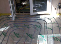 Underfloor heating installation